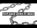 font pack with links