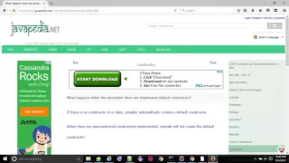 What happens when the developer does not implement default constructor - javapedia net