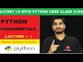 Relational Expressions in Python CBSE Information Practices with Python Class