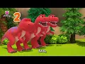 [✨EP1] Ten Little T-Rexes | Dinosaur Cartoon | Season 2 | Dinolings: Pinkfong Dinosaur for Kids