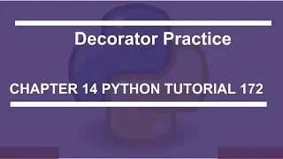 Decorators Practice Python tutorial 172