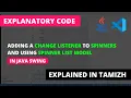Adding a Change Listener to Spinners and using SpinnerListModel Java Swing Tamil Code Screens