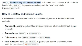 DAY 2 Python Pandas Tutorial Row and Column Counts for Beginners using df len