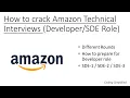 How to crack Amazon Technical Interviews Role SDE - 1 SDE