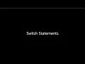 8 - Java Switch
