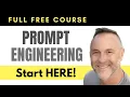 Learn PROMPT ENGINEERING from Scratch - Full FREE Course Generative AI any LLM