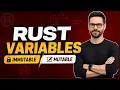 Rust Variables Explained Mutable vs Immutable Variables in Rust Programming Hindi