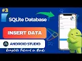 Android Studio SQLite Tutorial Inserting Data into SQLite Database