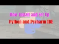 How to Install Python and Pycharm VTU 4th Semester 21CSL46