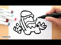 How to draw the SEEKERS The Creepy Imposters of Among Us Hide and Seek Mode