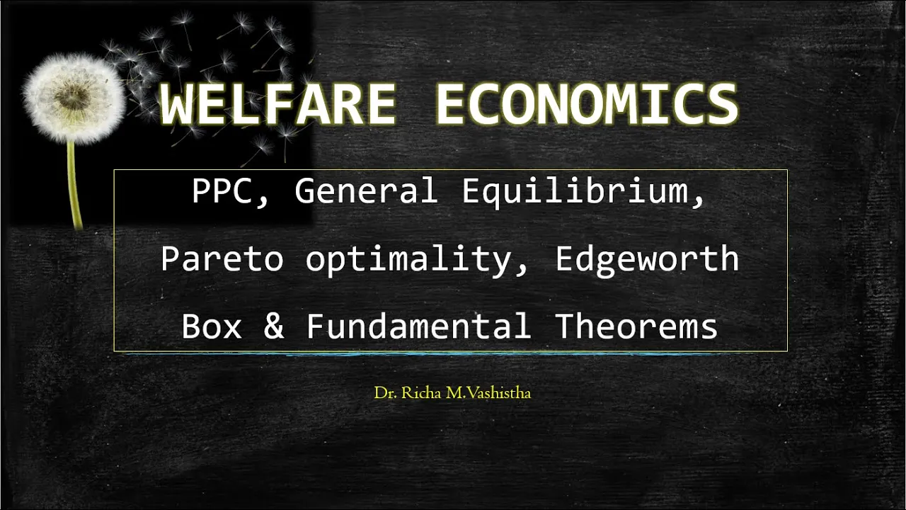 INTRODUCTION TO WELFARE ECONOMICS I PPC,General Equilibrium,Pareto optimality, Edgeworth Box,Theorem