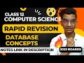 Database Concepts Rapid Revision for Class 12 Computer Science with Notes