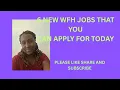 6 New WFH Jobs That You Can Apply for Today Now Hiring 2025