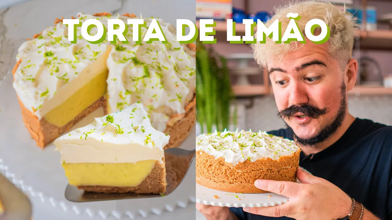 Hoje trago para vocês uma receita de torta de limão decorada com tortinhas sabor limão que além de m. 