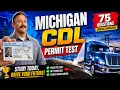 Michigan CDL Permit Test 2026 75 General Knowledge Questions to Pass