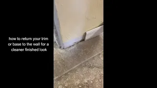 How to avoid unfinished trim endings how to cut baseboard to finish to the wall