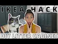 Ikea Lommarp Hack DIY Litter Cabinet