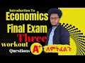 Introduction to Economics Workout Questions Final Exam Questions and Answers from Chapter 3 4 5
