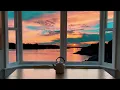 Serene Sunset View |  Relaxing Waves & Calm Jazz Vibes
