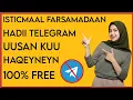 sidee Xayiraada Telegram La iskaga qaadaa adoo Somalia Joogo