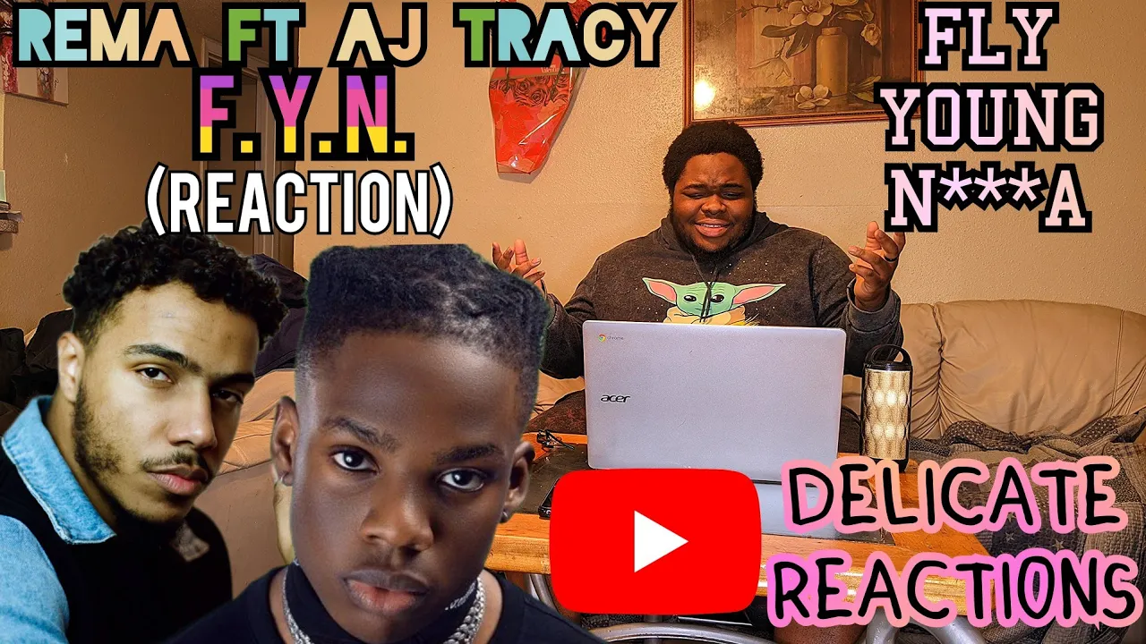 Rema - FYN feat. AJ Tracey (Lyric Video) |REACTION| DELICATE REACTIONS| 🔥🔥🔥