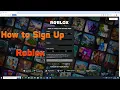 How to Sign Up Roblox on PC Laptop Create a Roblox account on computer