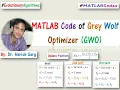 MATLAB Code of Grey Wolf Optimizer GWO for constrained optimization problems