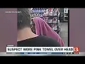 Kokomo suspect wearing pink towel on head in robbery