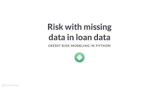 Python Tutorial Risk with missing data in loan data