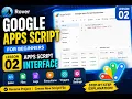 Google Apps Script Interface Explained Editor Files Logs Triggers Project Settings Lesson 2