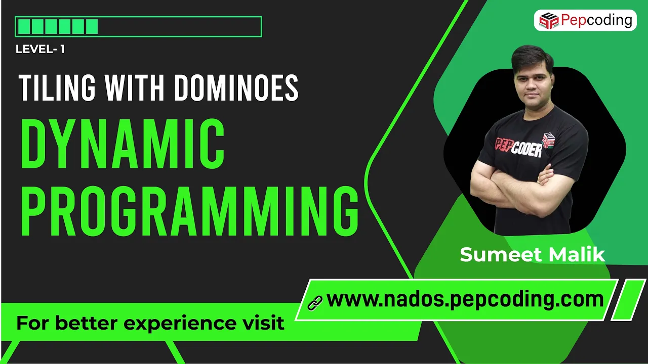 Tiling with Dominoes Dynamic Programming | Explanation and Code - YouTube thumbnail