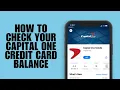 How to Check Your Capital One Credit Card Balance Easily