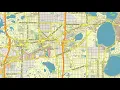Minneapolis and St Paul Minnesota US Vector Map