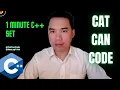 1 Minute C Set Cat Can Code