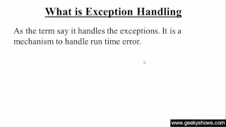 176 What is Exception Handling in Java Programming Hindi