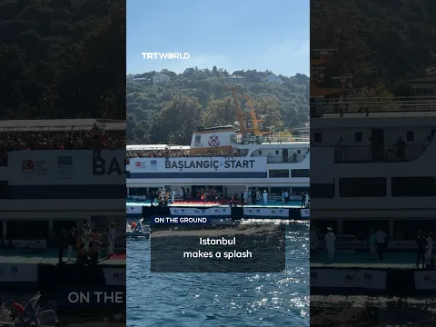 2,500 swimmers cross from Asia to Europe in Istanbul's Bosphorus race