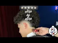 Burst Fade with CURLS Barber Tutorial