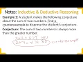2 2 Inductive and Deductive Reasoning GEOMETRY