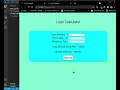 2 loan calculator website by using html css and javascript only beginner html css js project