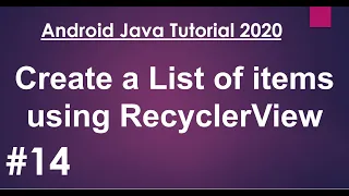 Android Java Tutorial 2020 - 14