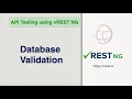 API Testing - Database State Validation in vREST NG