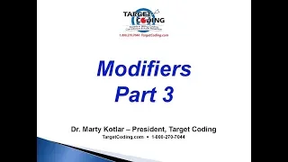 Target Coding Modifiers 3
