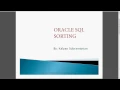 Oracle SQL - Sorting ASC DESC Nulls First Nulls Last