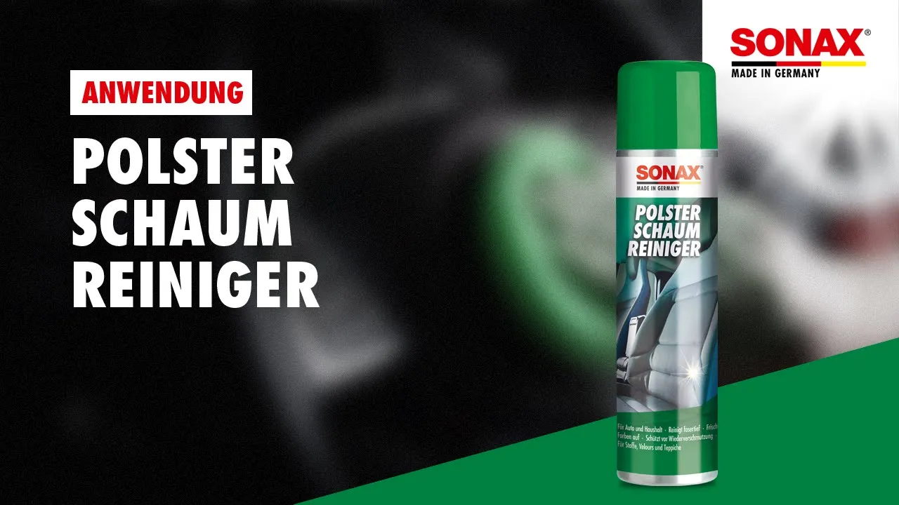 Anwendung SONAX PolsterschaumReiniger
