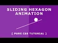 Sliding Hexagon Loading Animation - Pure Css Tutorials