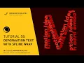 Deformation Text With Spline Wrap - Cinema 4D Tutorial