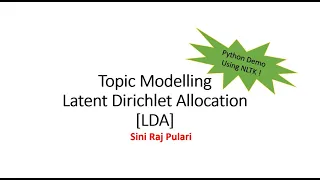 NLP Topic Modeling - Latent Dirichlet Allocation