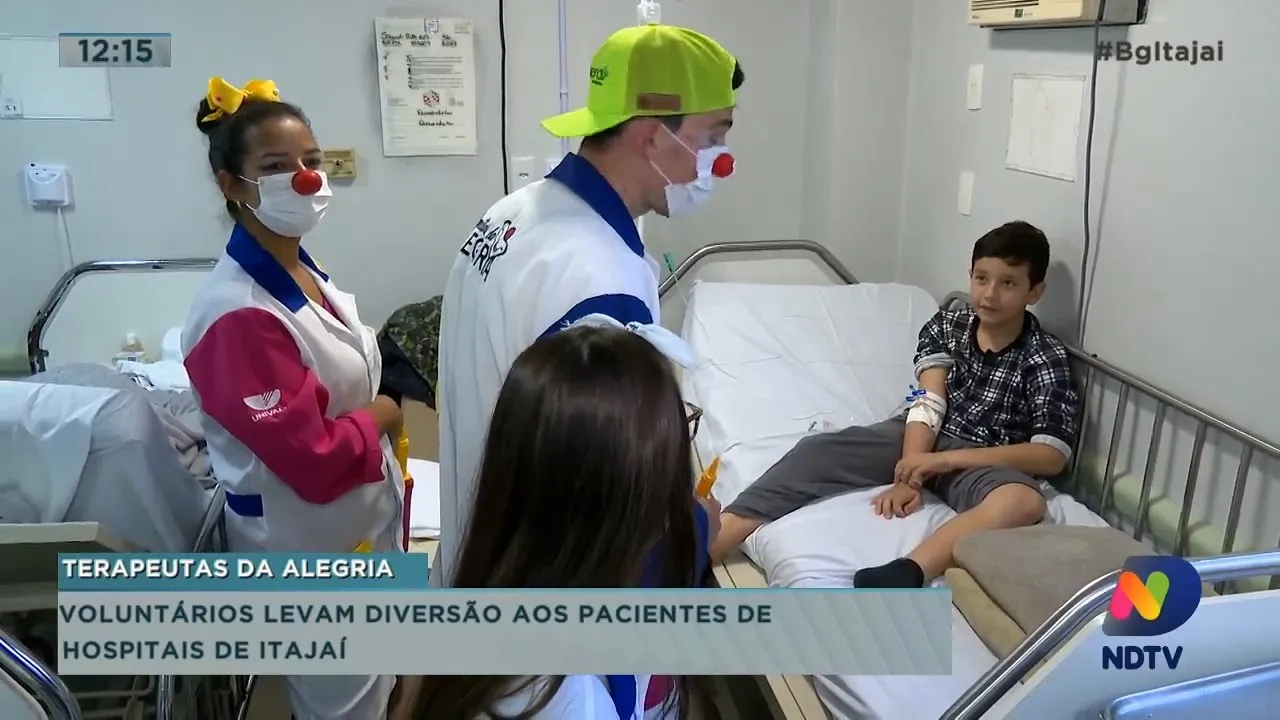 Terapeutas da Alegria: voluntários levam diversão aos pacientes de hospitais de Itajaí