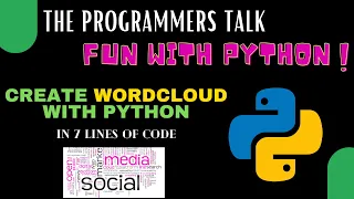 Create Word-Cloud with Python Fun with Python The Programmers Talk