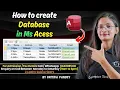 How to create Database in MS Access How to Create Database in MS Access CTA